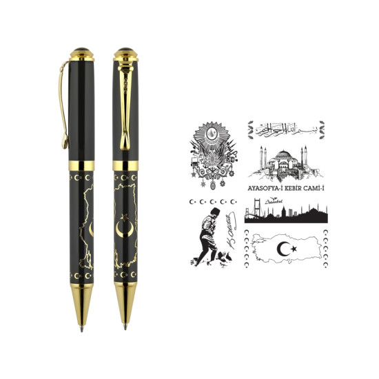 685-T Embossed Metal Ballpoint Pen