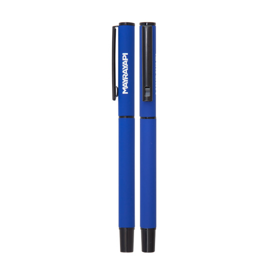 1023-R Metal Roller Pen with Rubber Body