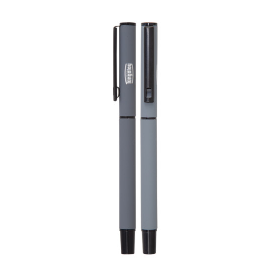 1023-R Metal Roller Pen with Rubber Body