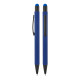 1027 Metal Ballpoint Touchpen Rubber Body Pen