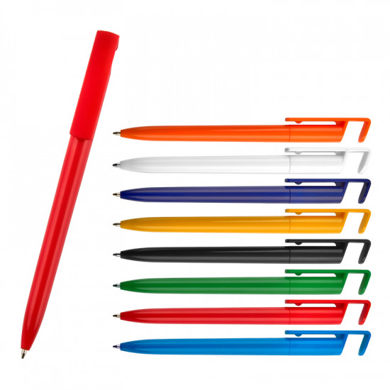 445 Twist Plastic Ballpoint Pen with Phone Stand