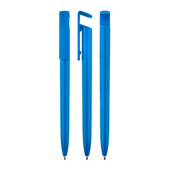 445 Twist Plastic Ballpoint Pen with Phone Stand