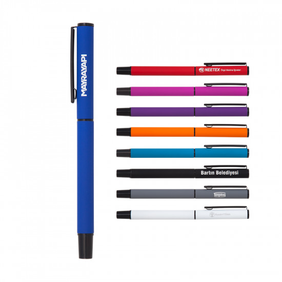 1023-R Metal Rollerball Pen Rubber Body