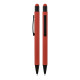 1027 Metal Ballpoint Touchpen Rubber Body Pen